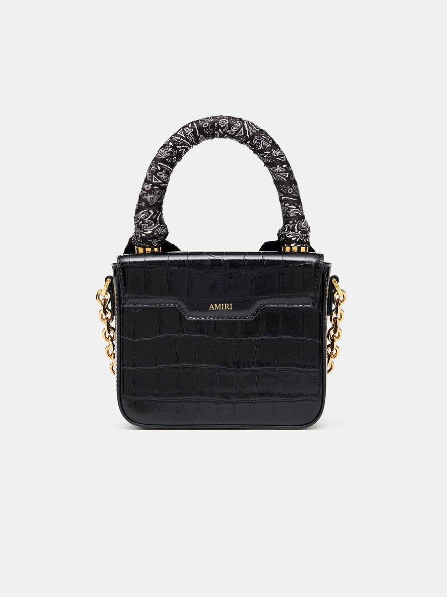 SAC MICRO MA POUR FEMME À MOTIF CROCODILE Gaufré