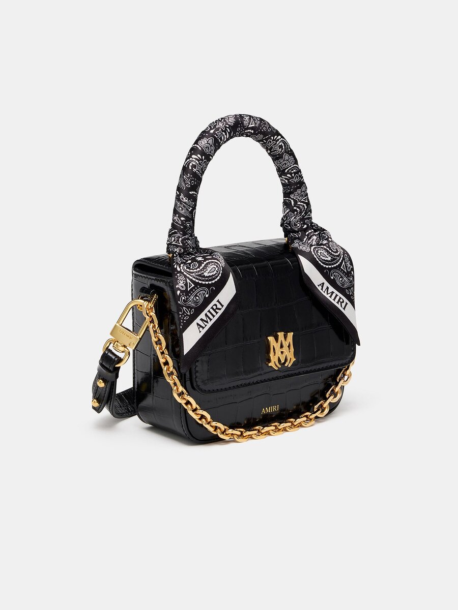SAC MICRO MA POUR FEMME À MOTIF CROCODILE Gaufré