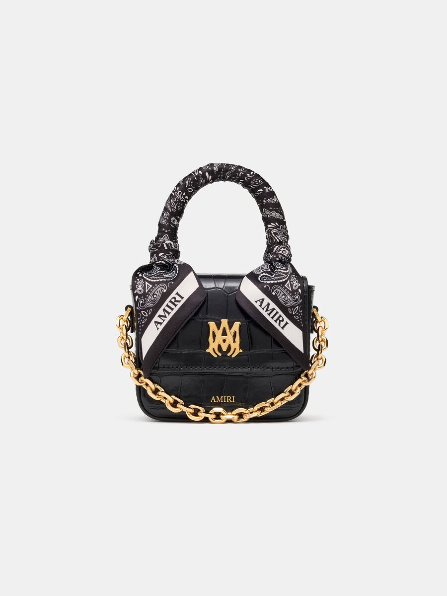 SAC NANO MA POUR FEMME AVEC EFFET CROCODILE