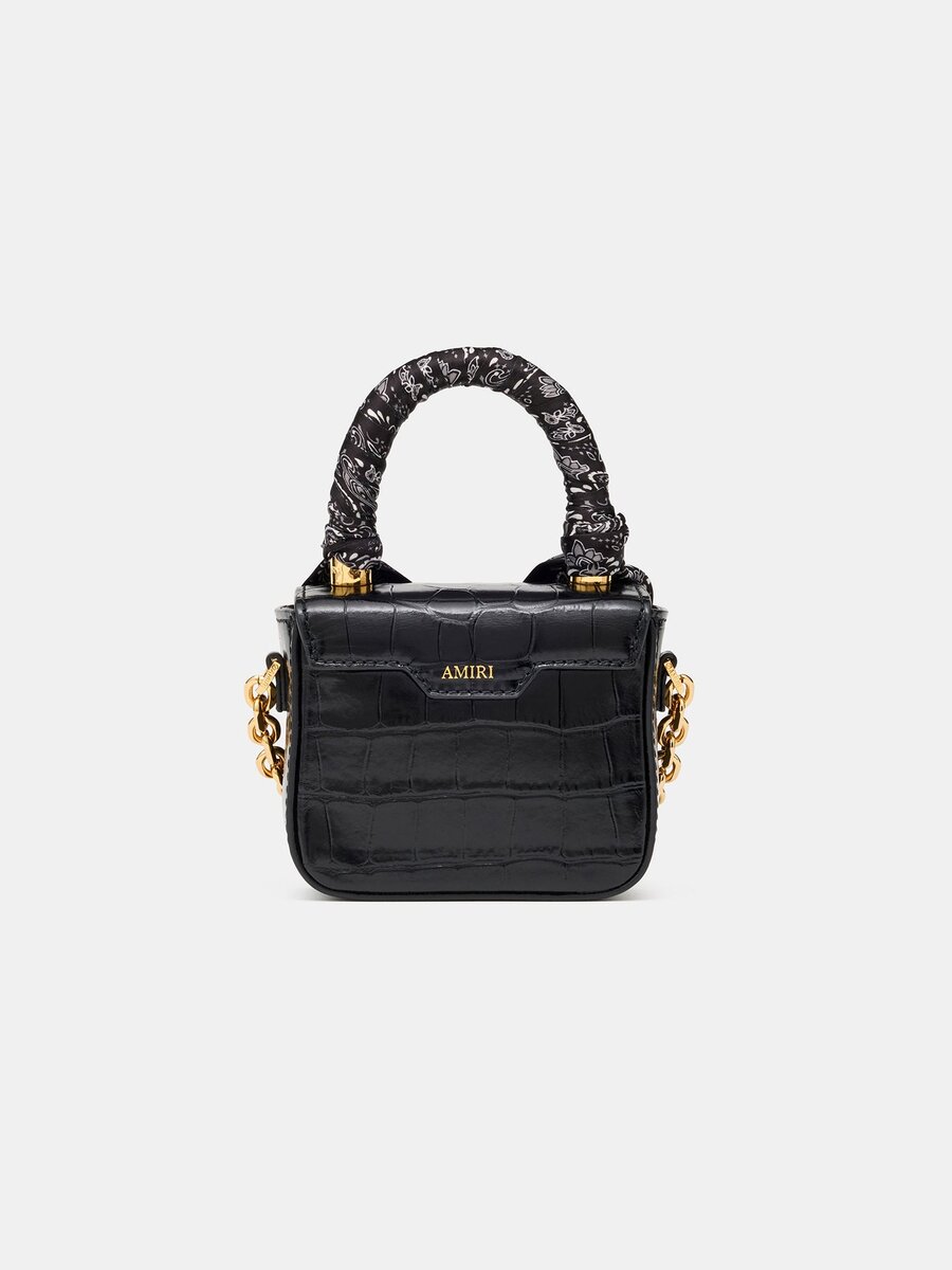 SAC NANO MA POUR FEMME AVEC EFFET CROCODILE