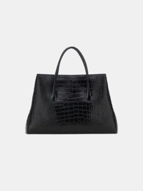 SAC TOTE « EMBOSSED CROC HONEY 50 »
