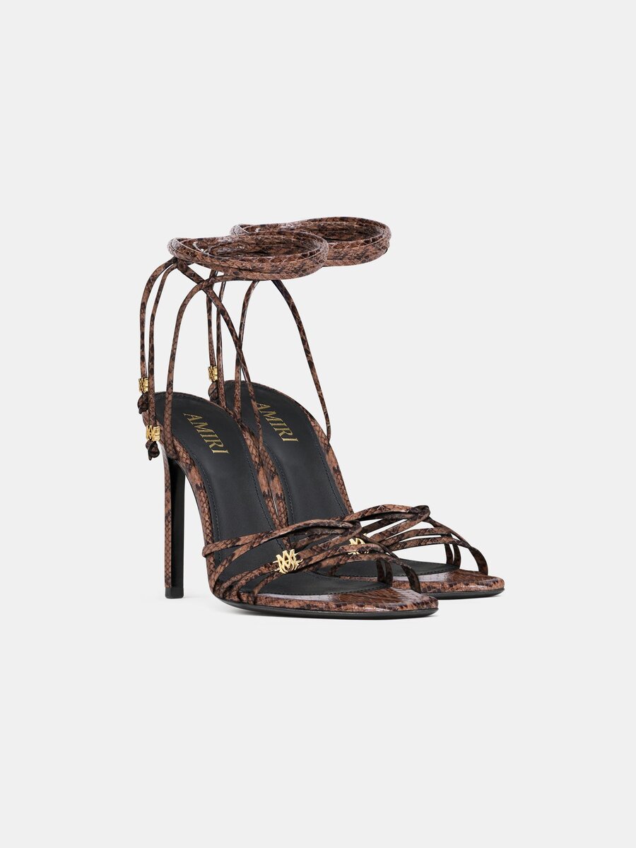 SANDALES À TALONS « SNAKE MA » POUR FEMMES