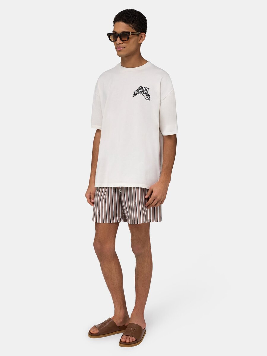 SHORT DE BAIN À RAYURES