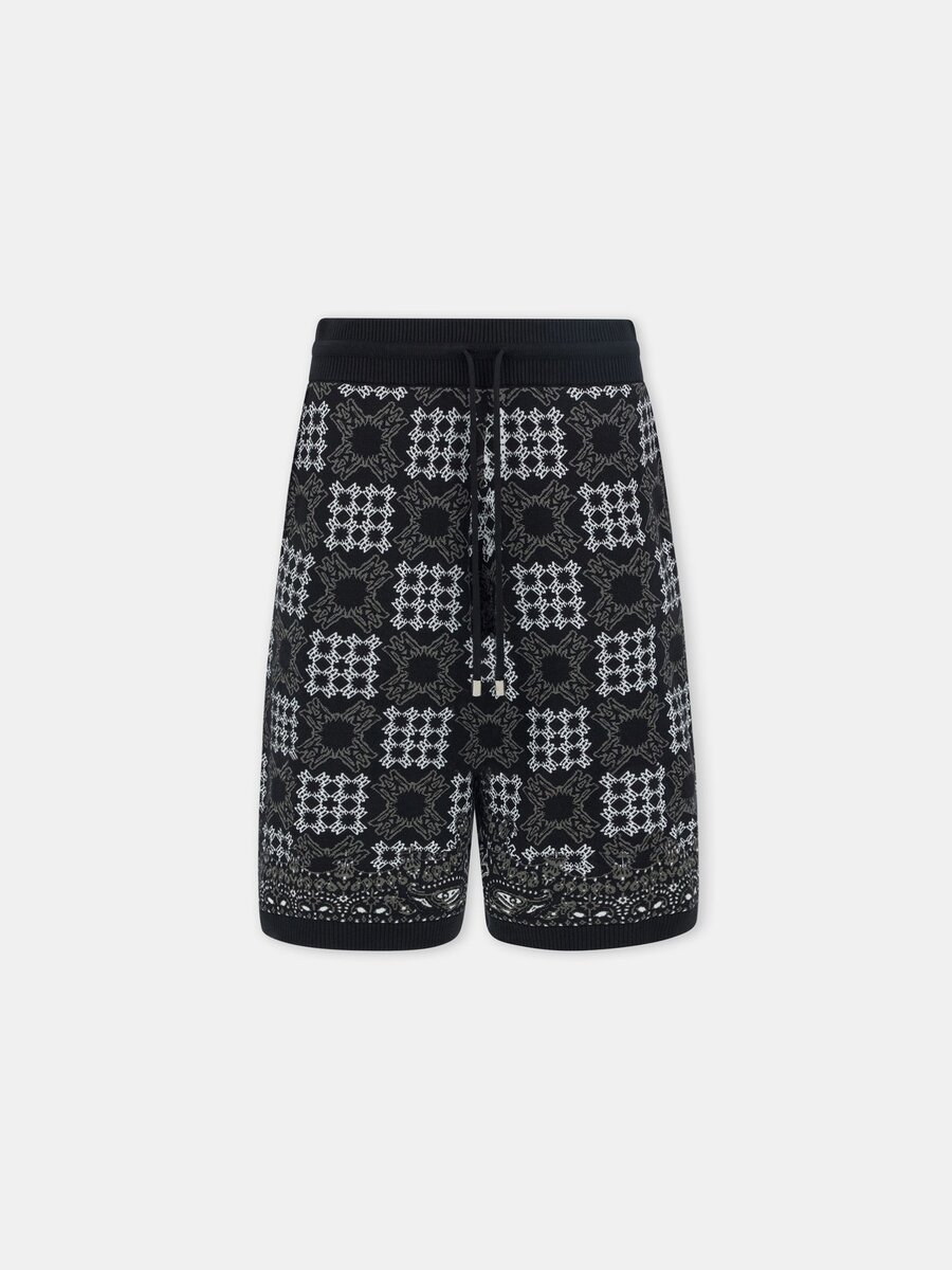 SHORT EN MAILLE À CARREAUX MA QUAD
