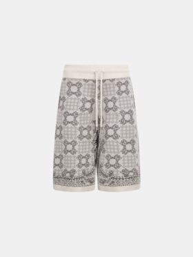 SHORT EN MAILLE À CARREAUX MA QUAD