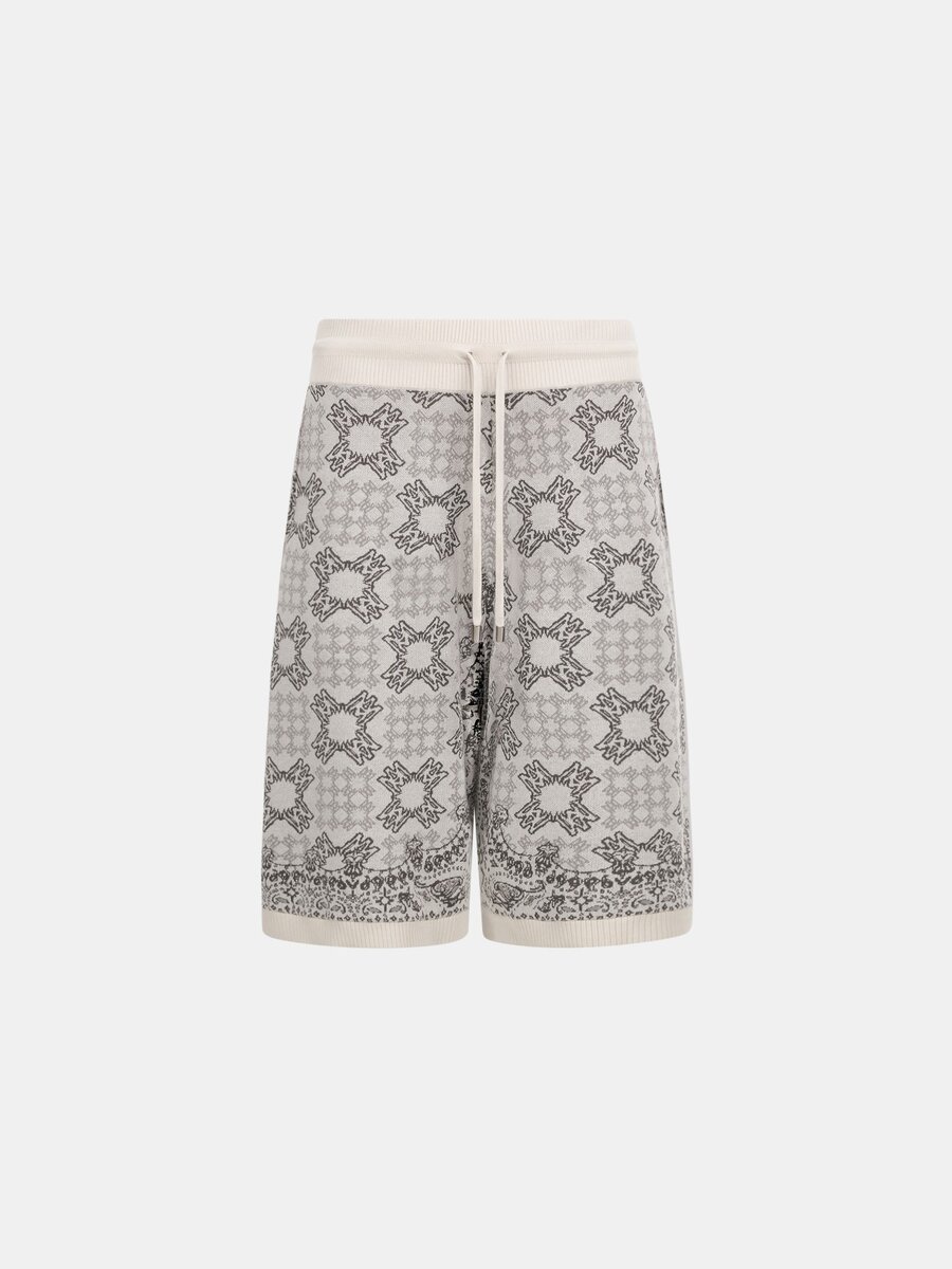 SHORT EN MAILLE À CARREAUX MA QUAD
