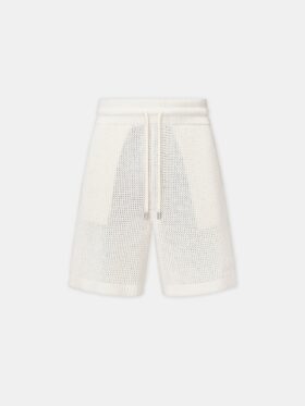 SHORT EN MAILLE CROCHETÉE AMIRI