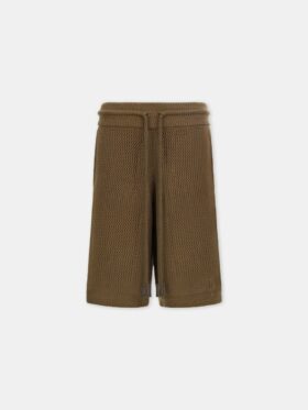 SHORT EN MAILLE CROCHETÉE AMIRI