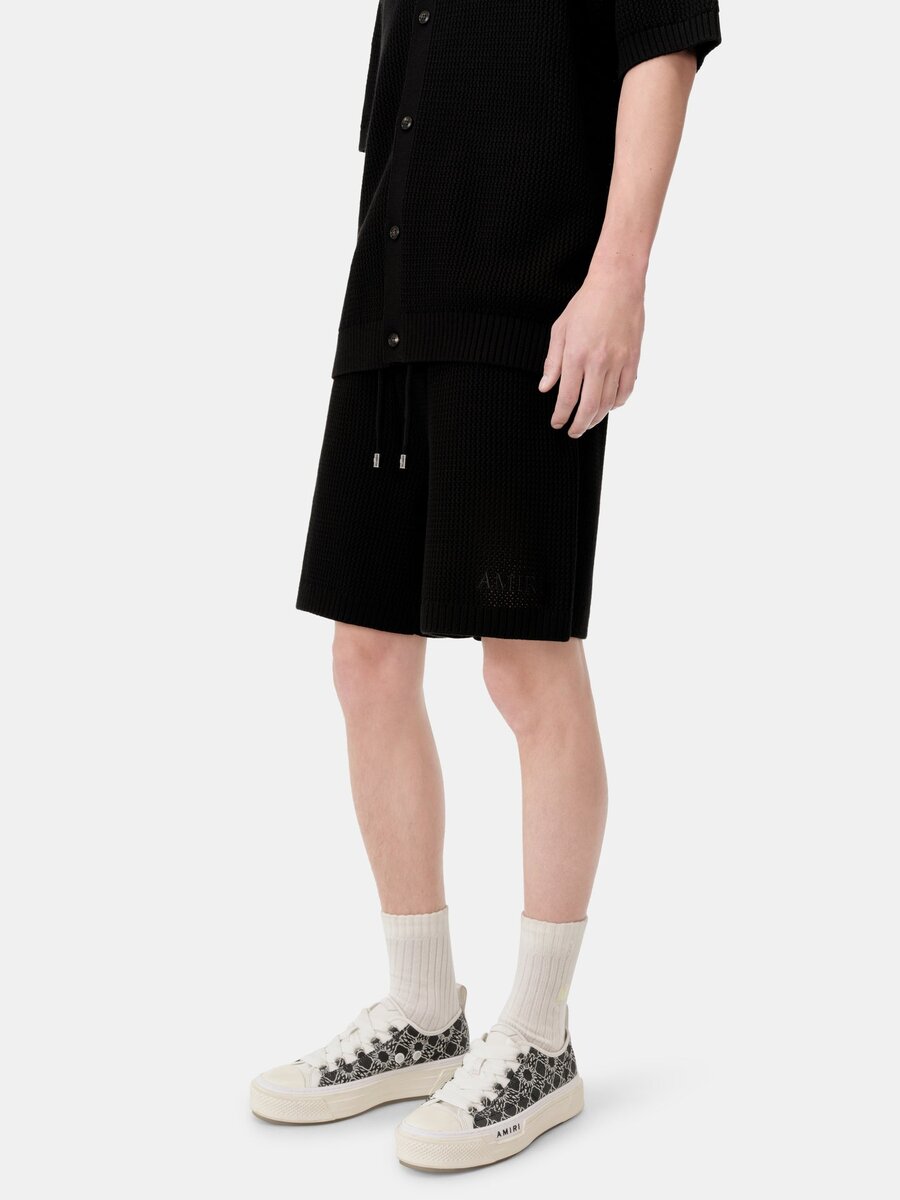SHORT EN MAILLE CROCHETÉE AMIRI