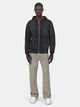 SWEAT À CAPUCHE MA QUAD CRYSTAL AVEC FERMETURE ÉCLAIR