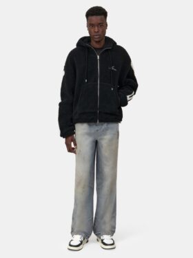 SWEAT À CAPUCHE ZIP EN POLAIRE « Bones »