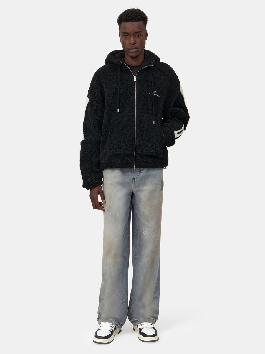 SWEAT À CAPUCHE ZIP EN POLAIRE « Bones »