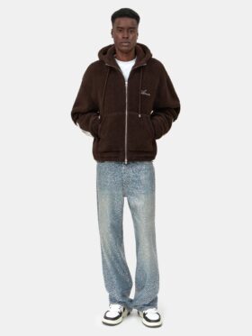 SWEAT À CAPUCHE ZIP EN POLAIRE « Bones »
