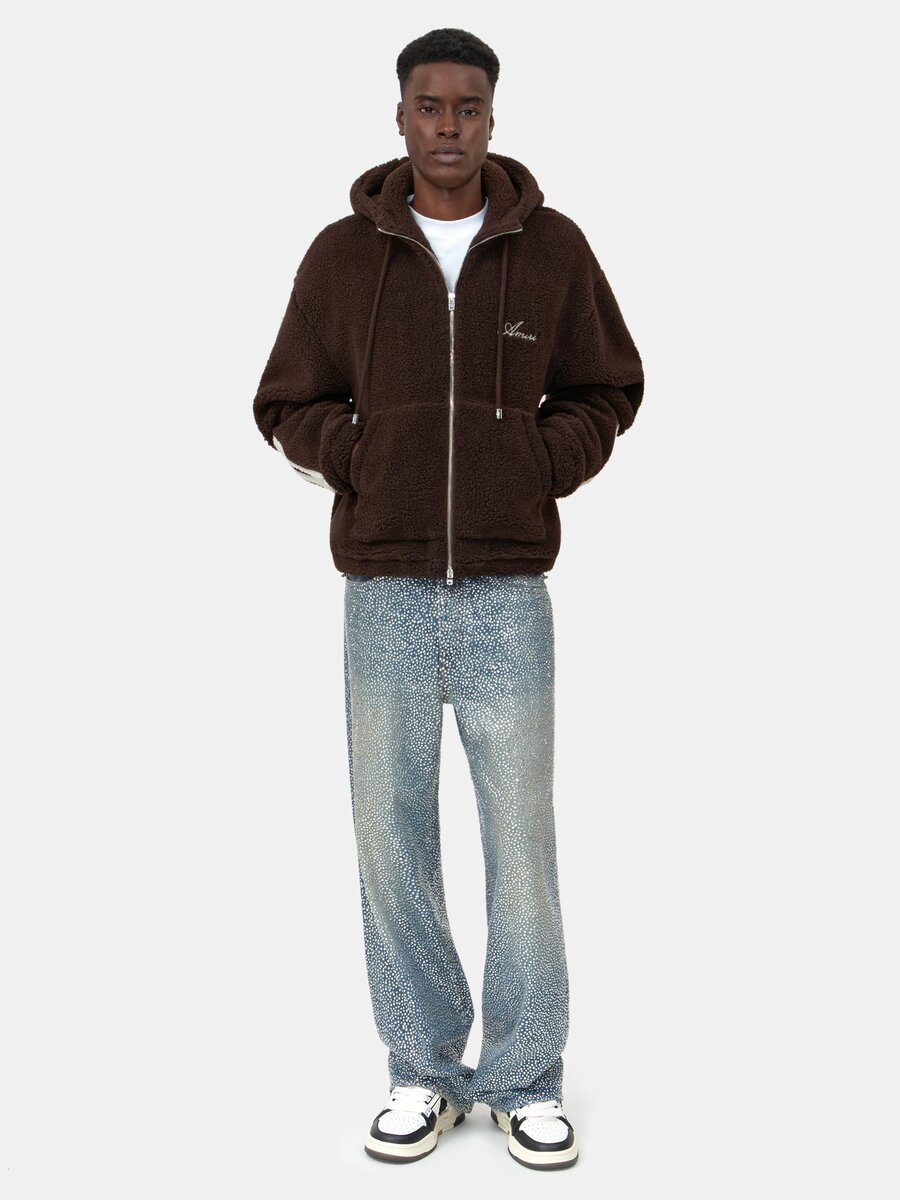 SWEAT À CAPUCHE ZIP EN POLAIRE « Bones »