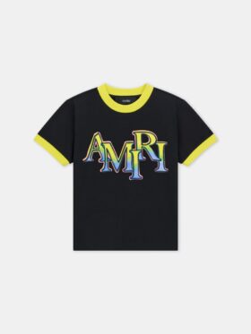 T-SHIRT À BORDURES DÉCALÉES AMIRI POUR ENFANTS