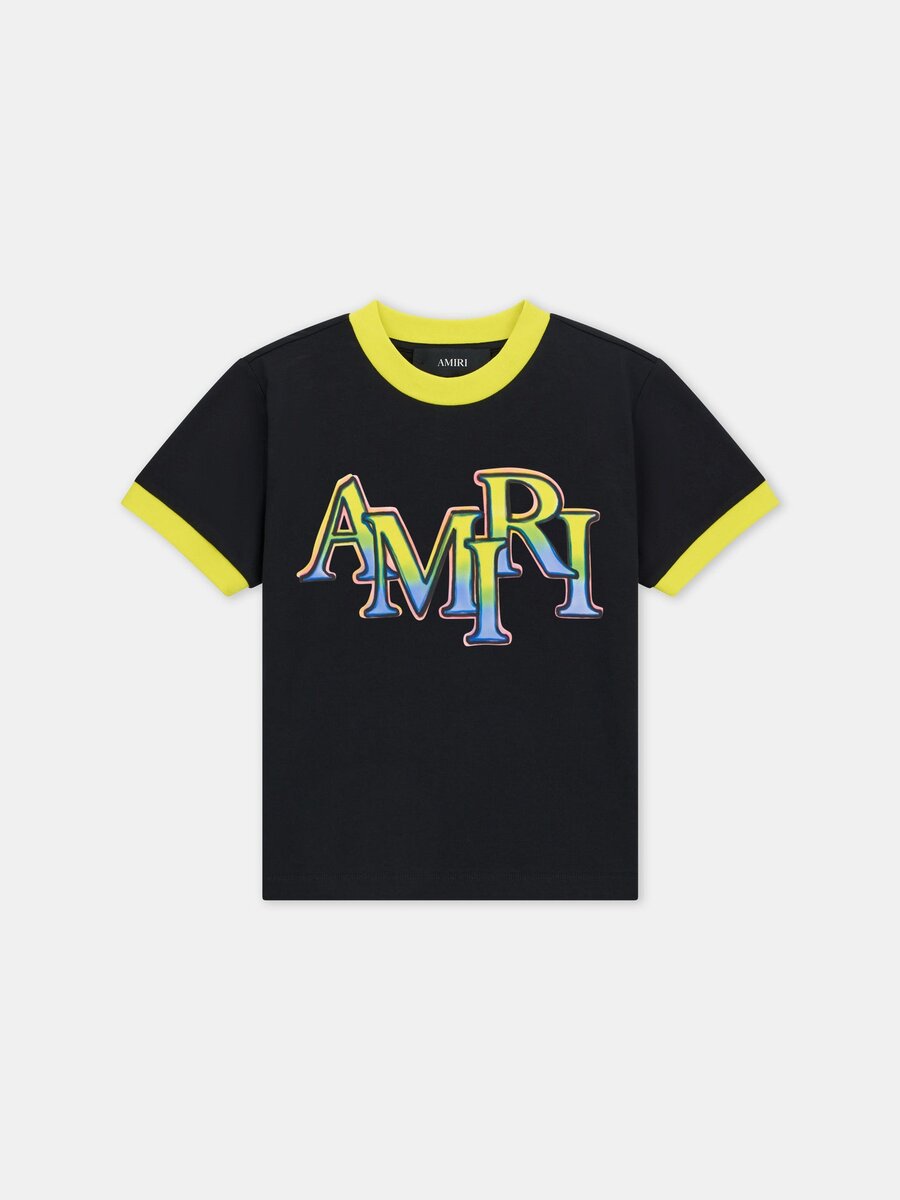 T-SHIRT À BORDURES DÉCALÉES AMIRI POUR ENFANTS