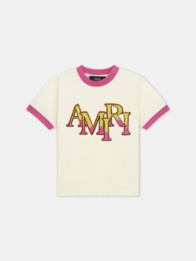 T-SHIRT À BORDURES DÉCALÉES AMIRI POUR ENFANTS