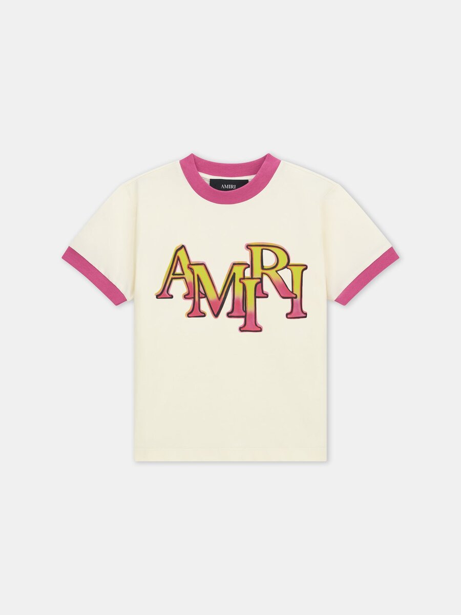 T-SHIRT À BORDURES DÉCALÉES AMIRI POUR ENFANTS