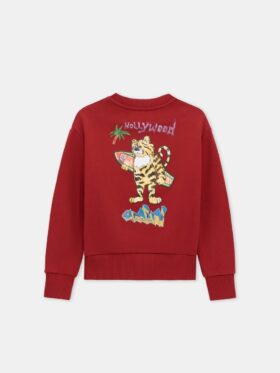 T-SHIRT À COL ROND AMIRI TIGER POUR ENFANTS