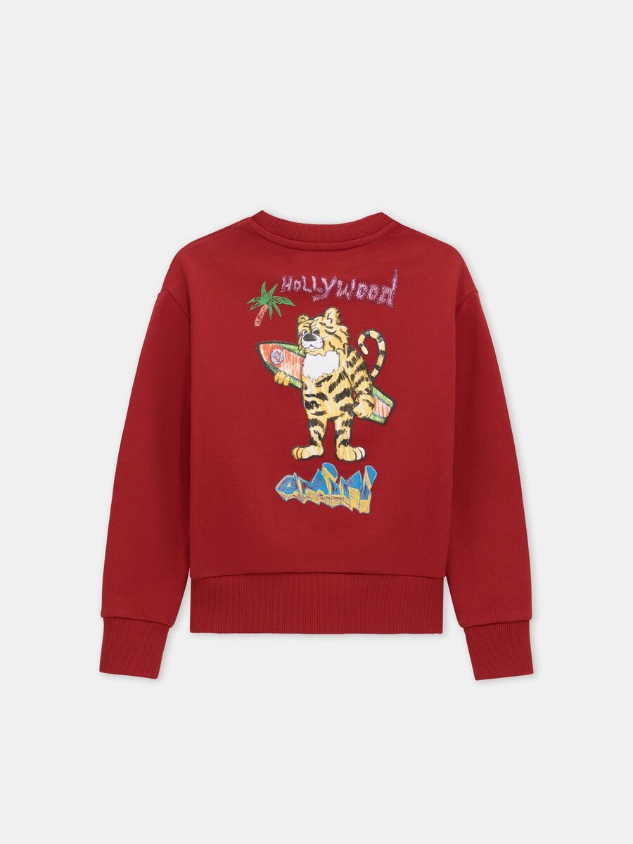T-SHIRT À COL ROND AMIRI TIGER POUR ENFANTS