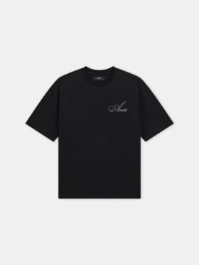 T-SHIRT OVERSIZE CRYSTAL AMIRI SCRIPT