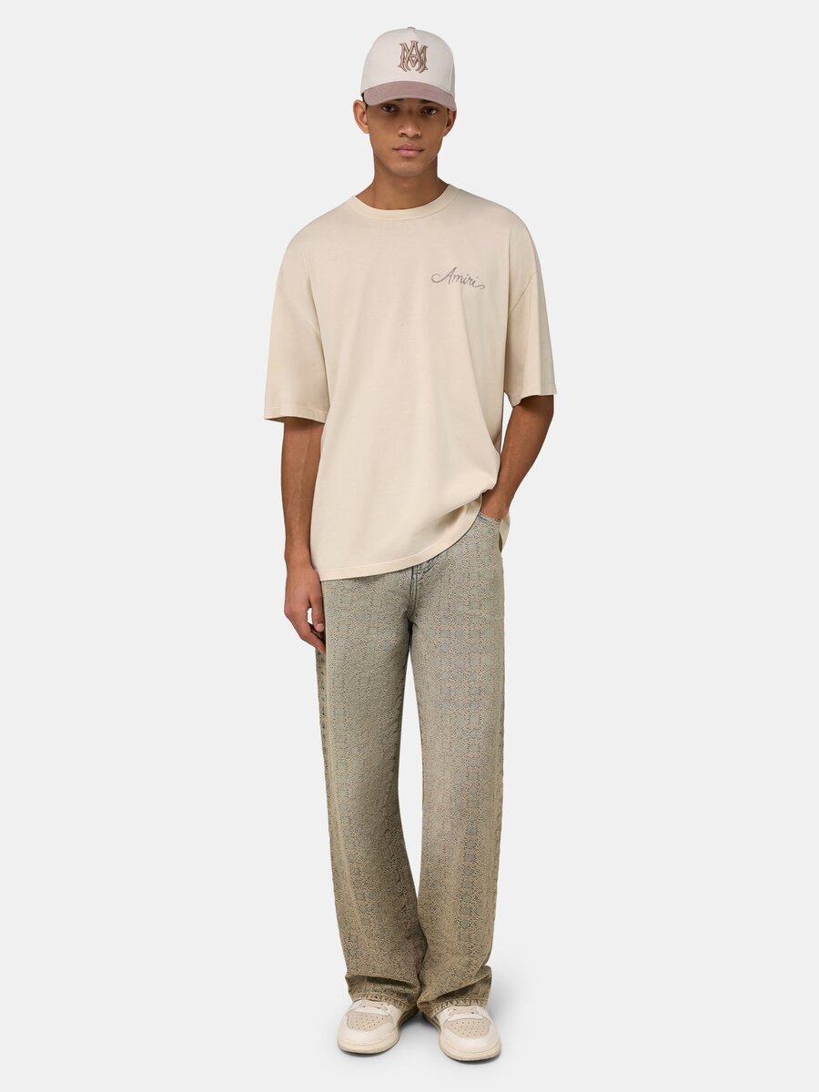 T-SHIRT OVERSIZE MA QUAD CHECKERBOARD