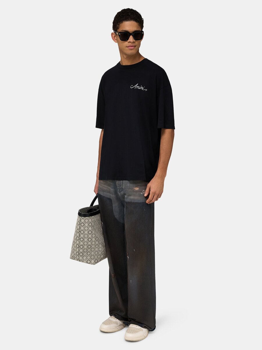 T-SHIRT OVERSIZE MA QUAD CHECKERBOARD