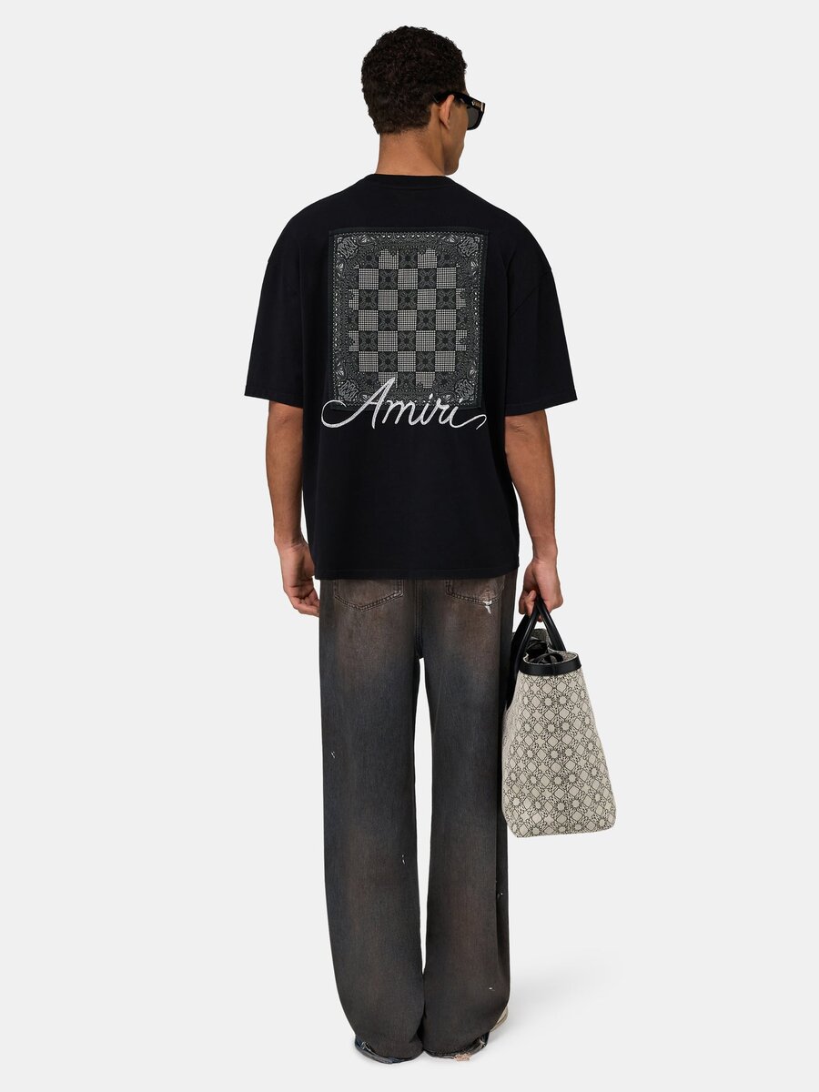 T-SHIRT OVERSIZE MA QUAD CHECKERBOARD