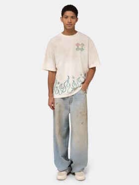 T-SHIRT OVERSIZE MA QUAD FLAMES