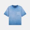 T-SHIRT À POCHES DÉCOLORÉ