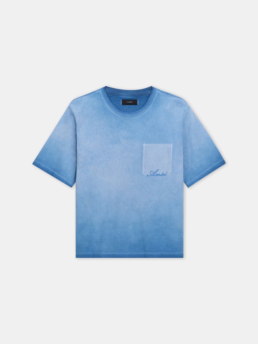 T-SHIRT À POCHES DÉCOLORÉ