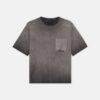 T-SHIRT À POCHES DÉCOLORÉ