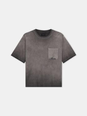 T-SHIRT À POCHES DÉCOLORÉ