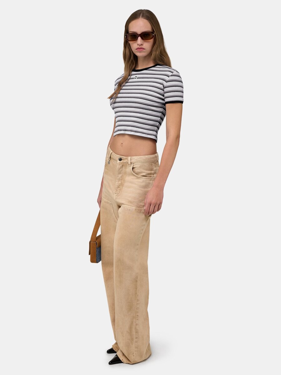 T-SHIRT À RAYURES MA POUR FEMME