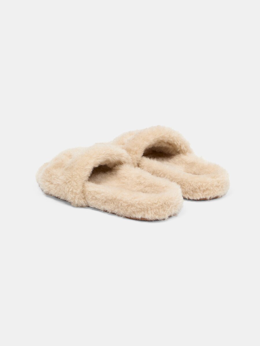 TONGS EN SHEARLING AMIRI POUR FEMMES