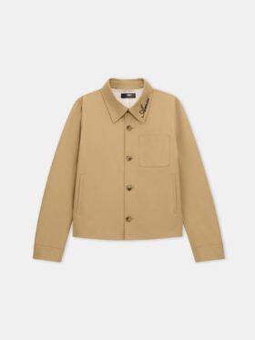 VESTE CHEMISE À COL SCRIPT