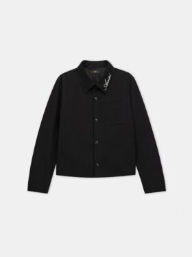 VESTE CHEMISE À COL SCRIPT
