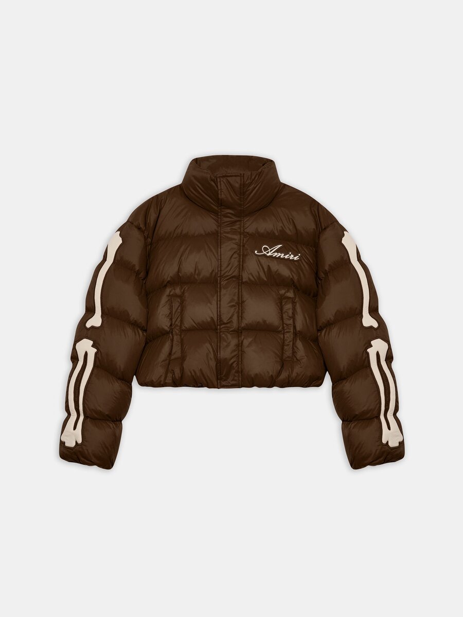 VESTE COURTE EN DOUVET « Bones » POUR FEMME