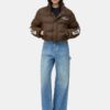 VESTE COURTE EN DOUVET « Bones » POUR FEMME