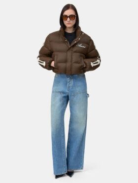 VESTE COURTE EN DOUVET « Bones » POUR FEMME