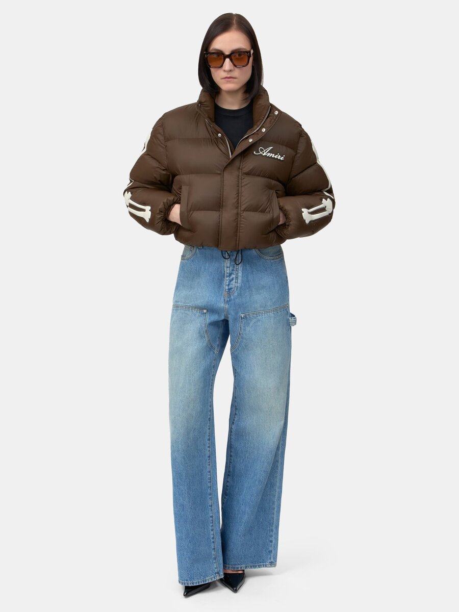 VESTE COURTE EN DOUVET « Bones » POUR FEMME