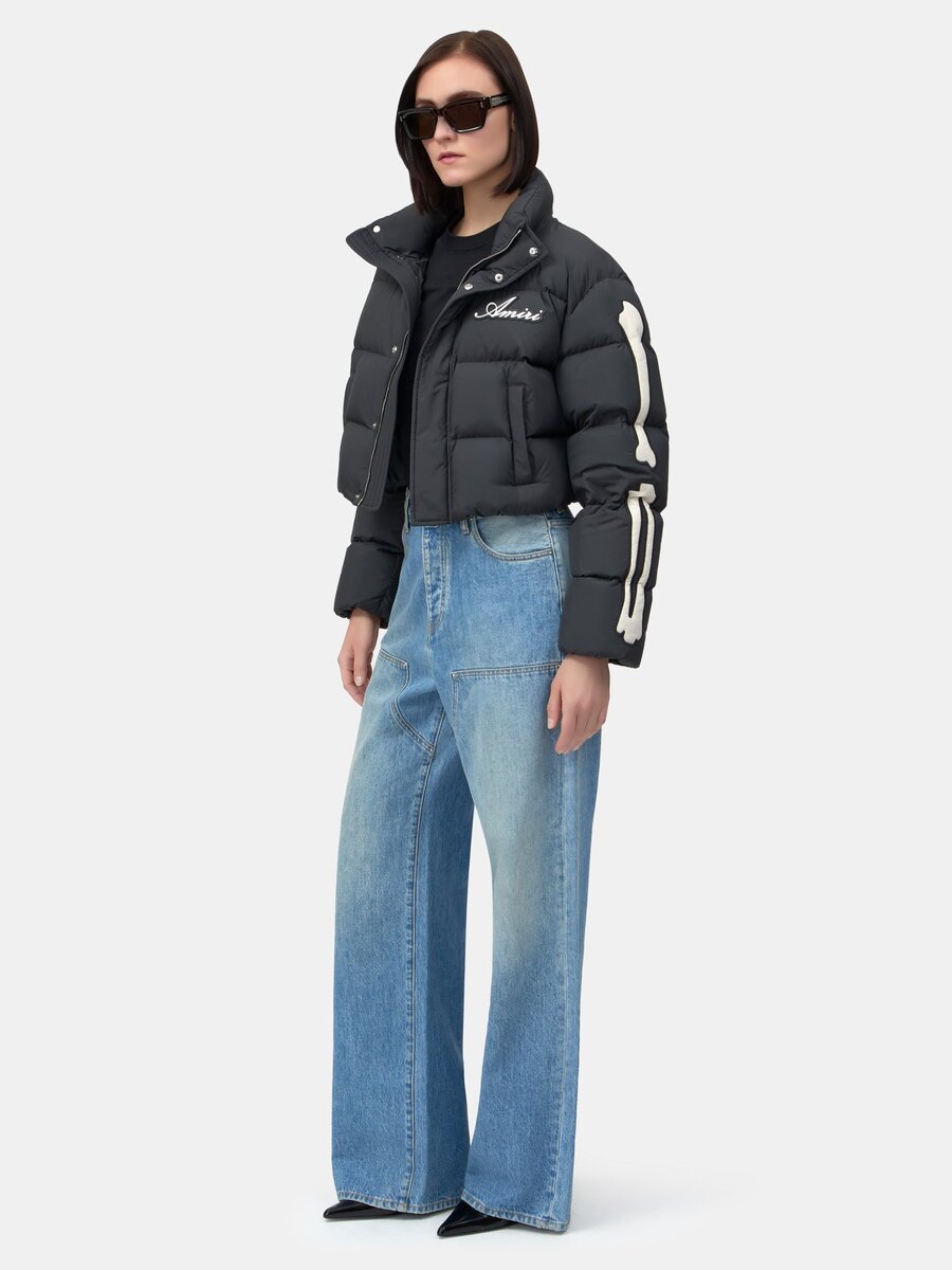 VESTE COURTE EN DOUVET « Bones » POUR FEMME