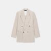 VESTE À DOUBLE BOUTONNAGE RAYÉE