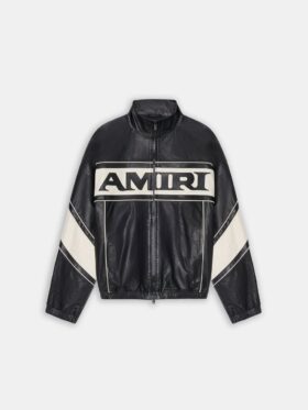 VESTE EN CUIR AMIRI SPORT